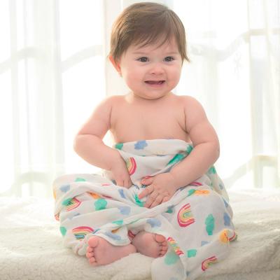 China Wholeasale 2 Layer Cotton Baby Wearable Bamboo Muslin Wrap Blanket for sale