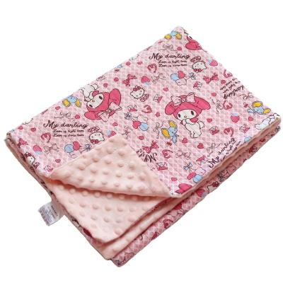 China Hot Selling Cute Organic Cotton Plush Baby Safety Blanket Anti-static Baby Comforter Blanket for sale