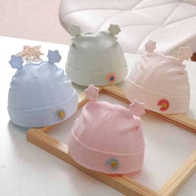 China Design Newborn Baby Knot Hat Autumn Cozy/Soft/Thermal Cute Cotton Knit Hat For Baby for sale