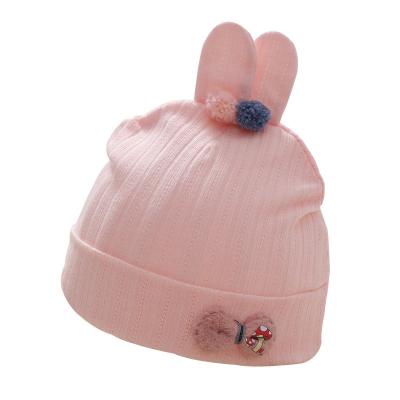 China Factory direct sale newborn baby knot hat autumn comfortable/soft/thermal spring cotton knit hat for baby for sale