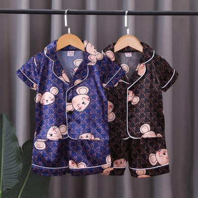 China New Boutique Cartoon Kids Pajamas Children Sleepwear High Quality Soft Comfortable Set QUICK DRY for sale