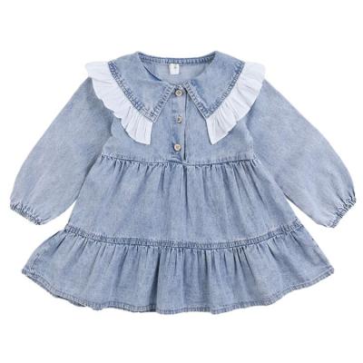 China High Quality Customized Cotton Children's Denim Dress Breathable Denim Dress Jean Dresses for sale