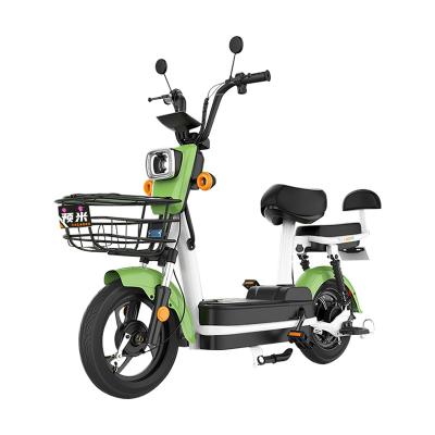 China 2022 New Two Seat Retro Powerful Long Stroke Lead Acid Battery Electric Bike Motorcycle With Pedal for sale