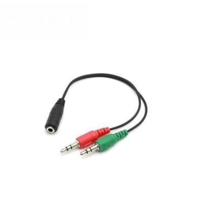 China For iPod Hot Sale 3.5mm Mic Earphone Headphones Jack Stereo Audio Splitter Cable for sale