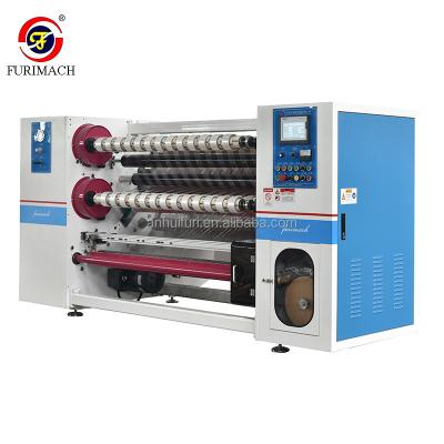 China furimach BSP-S adhesive tape slitting rewinding machine BOPP packing tape making machine jumbo roll slitting machine for sale