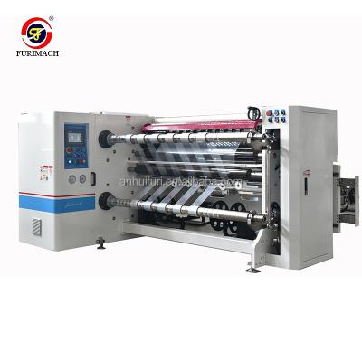 China Furimach Self-adhesive paper roll slitter rewinder label stock slitting rewinding machine melt-blown non-woven slitting machine for sale