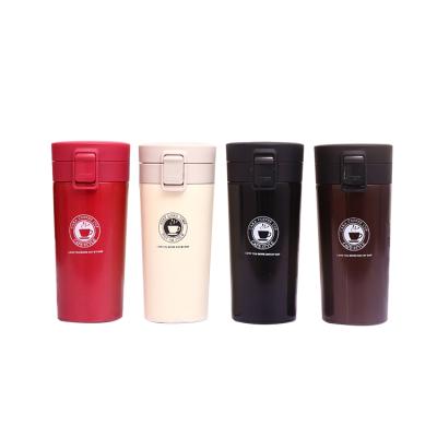 China PORTABLE Double Wall Flip Coffee Bottle Stainless Steel Top Vacuum Flask for sale