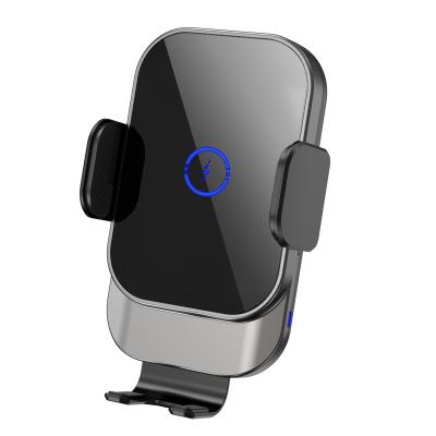 China Wirelss Car Phone Charging Universal FOD Sensor Car Phone Holder Fast Charging 15W Wireless Charging Holder for sale