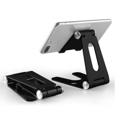 China Hot Item Mobile Phone /tablet Phone Stand Flexible Foldable Desktop Adjustable Mobile Support and Tablet Stand Aluminum Holder for sale