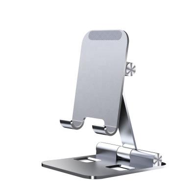 China Universal Aluminum adjuatble Foldable Table Tablet Stand Phone Holder For Desktop Mobile Tablet Stand Metal for sale