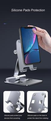 China Foldable Collapsible Foldable Mobile Phone Stand and Tablet Stand Phone Holder for iPad Stand Holder Aluminum for sale