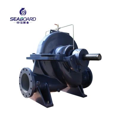 China Commercial Buildings 8inch Split Heavy Duty Industrial Type Double Suction Salt Water Centrifugal Case Pumps for sale