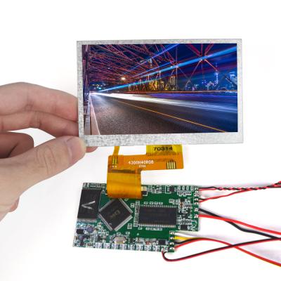 China Low MOQ 4.3 inch tft lcd module 480*320 resolution small screen video game portfolio 4.3 inch for sale