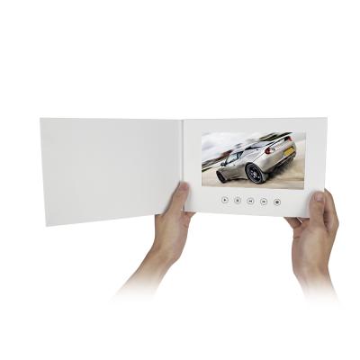 China Europe Customized 7 Inch Digital Book A5 LCD Video Greeting Card Brochure For Advertising for sale