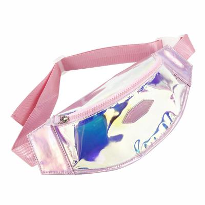 China 2020 New Laser Fashion Waist Bag Pink Girls Small Anti-theft Single Satchel for sale