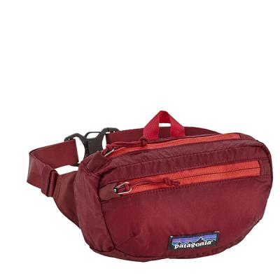 China 1L Foldable Waist Bag Waterproof Polyester Lightweight Waist Travel Hip Bag Blue Red Blue Red Pack for sale