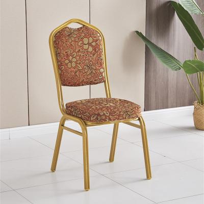 China Hotel Restaurant Low Price Modern Cheap Stacking Steel Party Chair Banquet Chair for sale