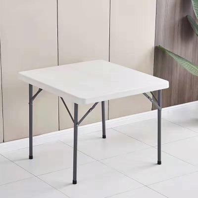 China Contemporary Popular High Quality Lightweight Plastic Square Table Picnic Camping Plastic Folding Table for sale