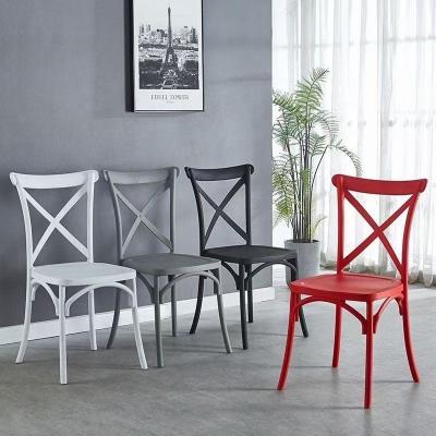 China Colorful Colored Living Room Nordic Plastic Furniture Chair Easy Cleaning Stackable Assembled Seating Chair for sale