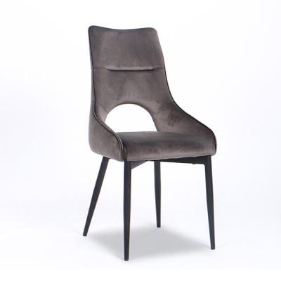 China China Wholesale Modern Design Chairs For Dining Room Dark Brown Velvet Dining Chair for sale