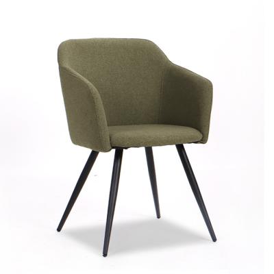 China Modern Factory Price OEM Customize Modern Nordic Luxury Fabric Designed Dining Chair for sale