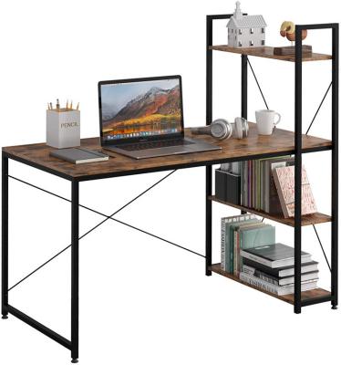 China (Size) Nordic Modern Adjustable Design Home Office Physical Channels Table Computer Desk with Book Shelves for sale