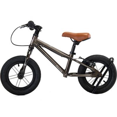 China Hi-Ten Newbie China Leading Manufacturer With Rear Brake Steel 12 Inch Aluminum Alloy Light Weight Kids Training Bike Ride Balance for sale