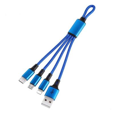 China Convenient mini original micro usb cable custom logo power charger data cable type c lightnings 3 in 1 charging cable for sale