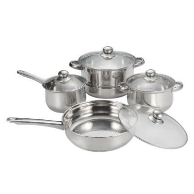 China Durable non-stick stainless steel 9 pc. Classic Cookware Wholesale Cookware for sale