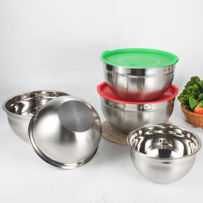 China Viable Factory Directly Sell Various Quality Best Custom Size Custom Logo Stackable Colorful Stainless Mixing Bowl for sale