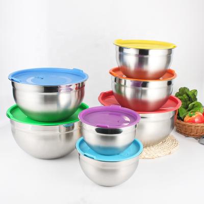 China Sustainable Hot Selling Kitchen Accessories Eco Nesting Bowl Stainless Steel Mixing Bowls Set for sale