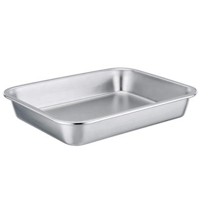 China Viable Tools Cake Tray Kitchen Molds Stainless Steel Deep Baking Tray for sale