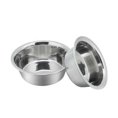 China Sustainable Metal Raised Cat Food Feeding Bowl Pet Bowl Stainless Steel Dog Drinking Deep Bowl for sale