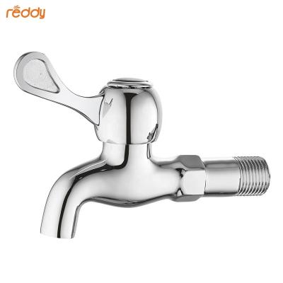 China Bathroom Fittings Contemporary Outdoor Washing Machine Faucet Quick Open Way One Drain Bibcock Brass Basin Water Tap 1/2