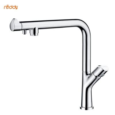 China Reddy Taps Quality Brand Brass Body Copper Thermostatic Drinking Water Valve Core Zinc Handle Filter Purifier Kitchen Sink Faucet Clean for sale