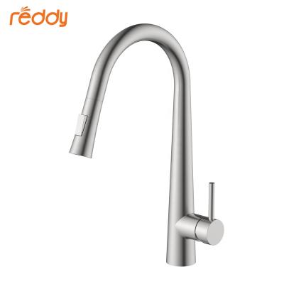 China Reddy Faucets Single Handle 304 Stainless Steel Sink Mixer Tap Thermostatic Manufacture Grade Four Speed ​​Pull Out Spray Kitchen Faucet for sale