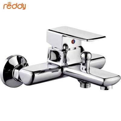 China Without Slide Bar Factory Simple Design Copper 2 Way Bath Shower Faucet Hot And Cold Water Tub Shower Mixer Tap For Shower Set for sale