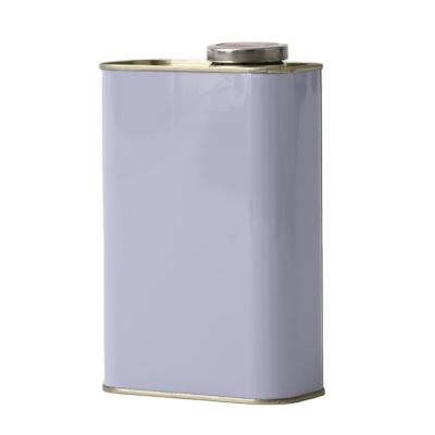 China Custom logo service provided square tin can 1L 2L 4L for paint oil chemicals packaging for sale