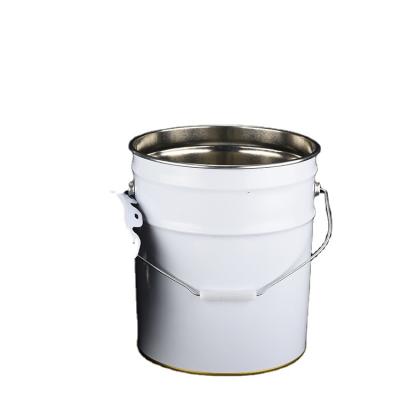 China factory wholesale 10L metal round tin can customize Paint barrel for sale