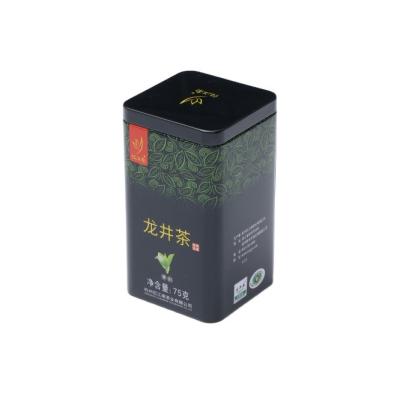 China Most popular Tea tin can Square jar with inner buckle lid for sale