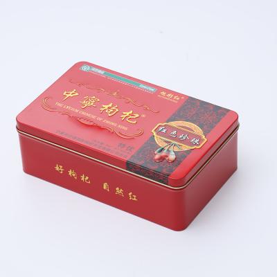 China Pretty design square shape tin can metal gift box biscuit and cookie tin can zu verkaufen