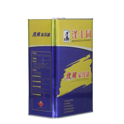 China Customized 4L Square Motor Oil Cans Engine Oil Tins with Japan Squeeze Cans and Plastic Spout en venta