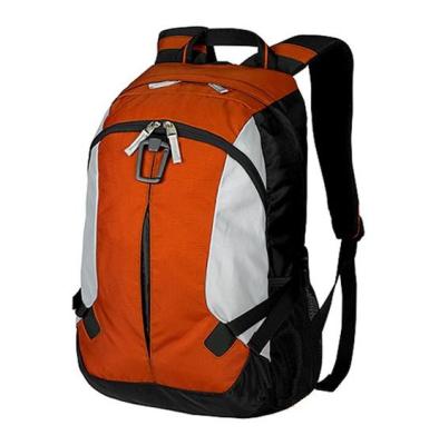 China Orange 600D Polyester Travel / School / Laptop Backpack Bags With Large Capacity for sale