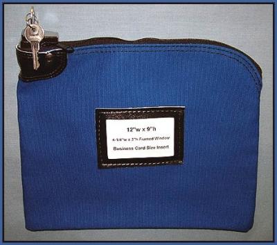 China Durable Middle 7 Pin Locking bank bag with Name Card pocket , locking money bags for sale