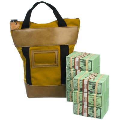 China Customized offset screen Printing Satchel Locking Money Bank bag / pouch for sale