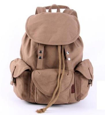 China Canvas Multi Pocket laptop Backpack bags 30 - 40L , laptop messenger bag for sale