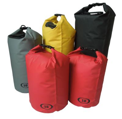 China bolsos secos del rojo 10L del pounch ligero de la prenda impermeable para el canotaje/la aventura en venta