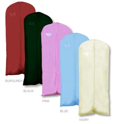 China White Reusable Showerproof Garment suit Cover Bag with Printing Logo for sale