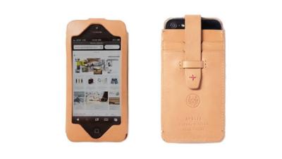 China Leather Iphone protective Cases / cover with Embossed Logo Brown Black for sale