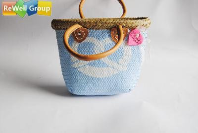 China Pure Natural Lafite Grass Woven Beach Bag Environmental Protection for sale